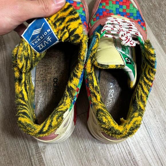 Y2K 2021 ADIDAS ATMOS x ZX 8000 Setsubun Multicolor running sneaker shoes 10 1/2 - Picture 8 of 8